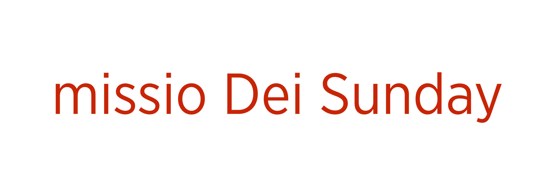 missio Dei Sunday